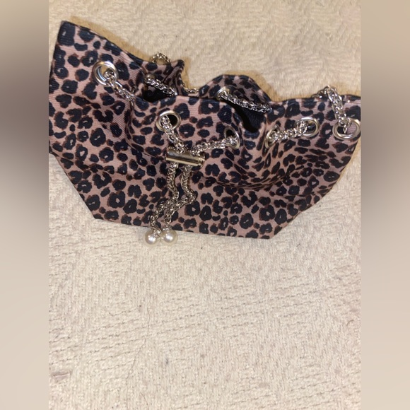 Crossbody Animal Print Pocketbook on chain cellphone  small item bag - Picture 7 of 13